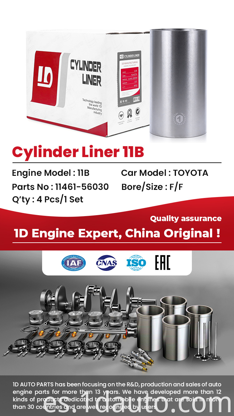 Engine Part Cylinder Liner 11B